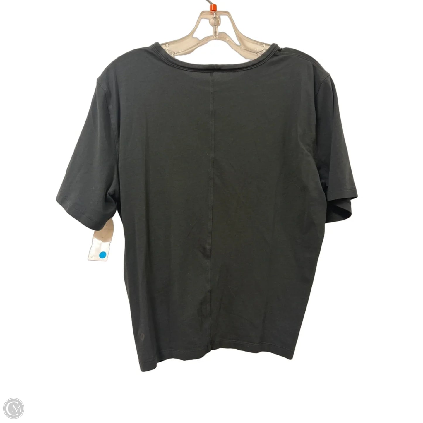 Athletic Top Short Sleeve By Lululemon In Black, Size: M