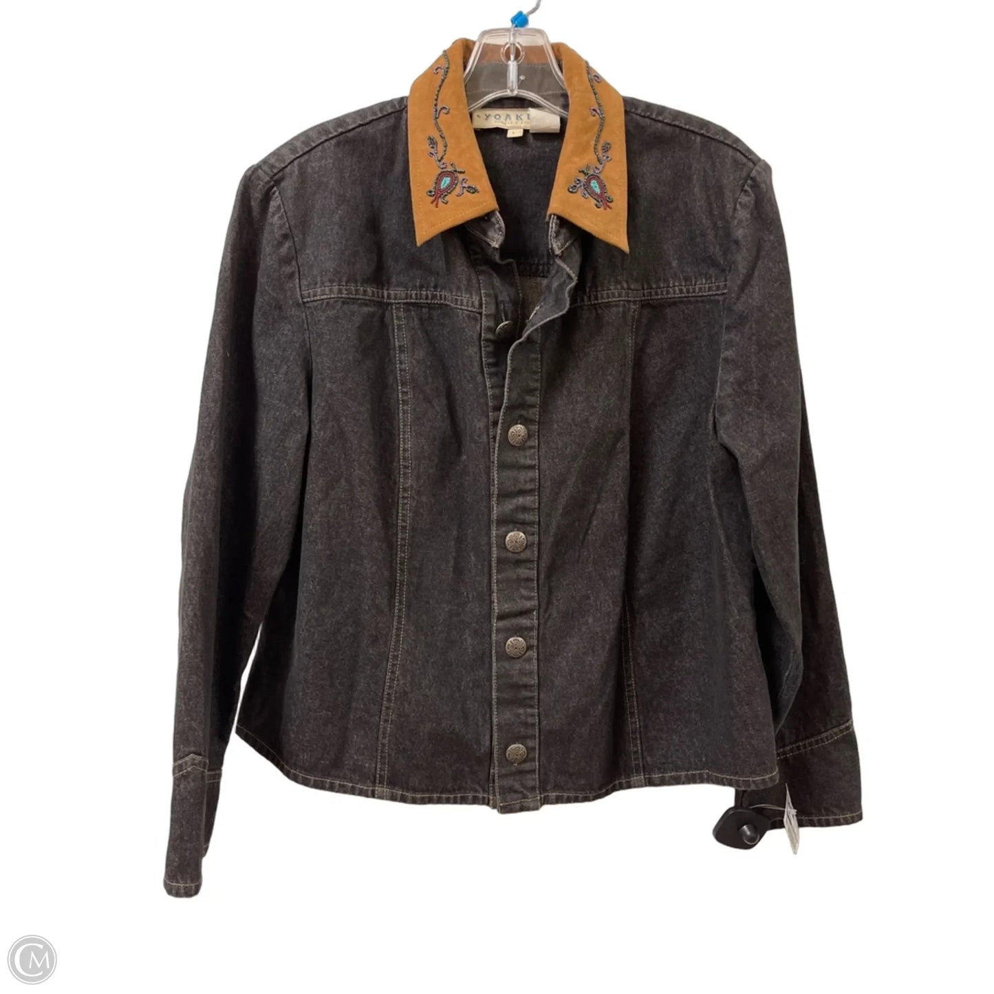 Jacket Denim By Double D Ranch In Black, Size: L