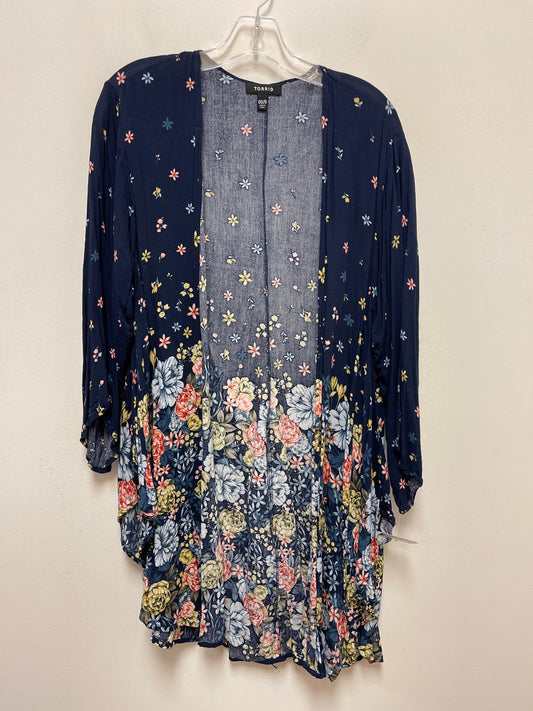 Navy Kimono Torrid, Size M