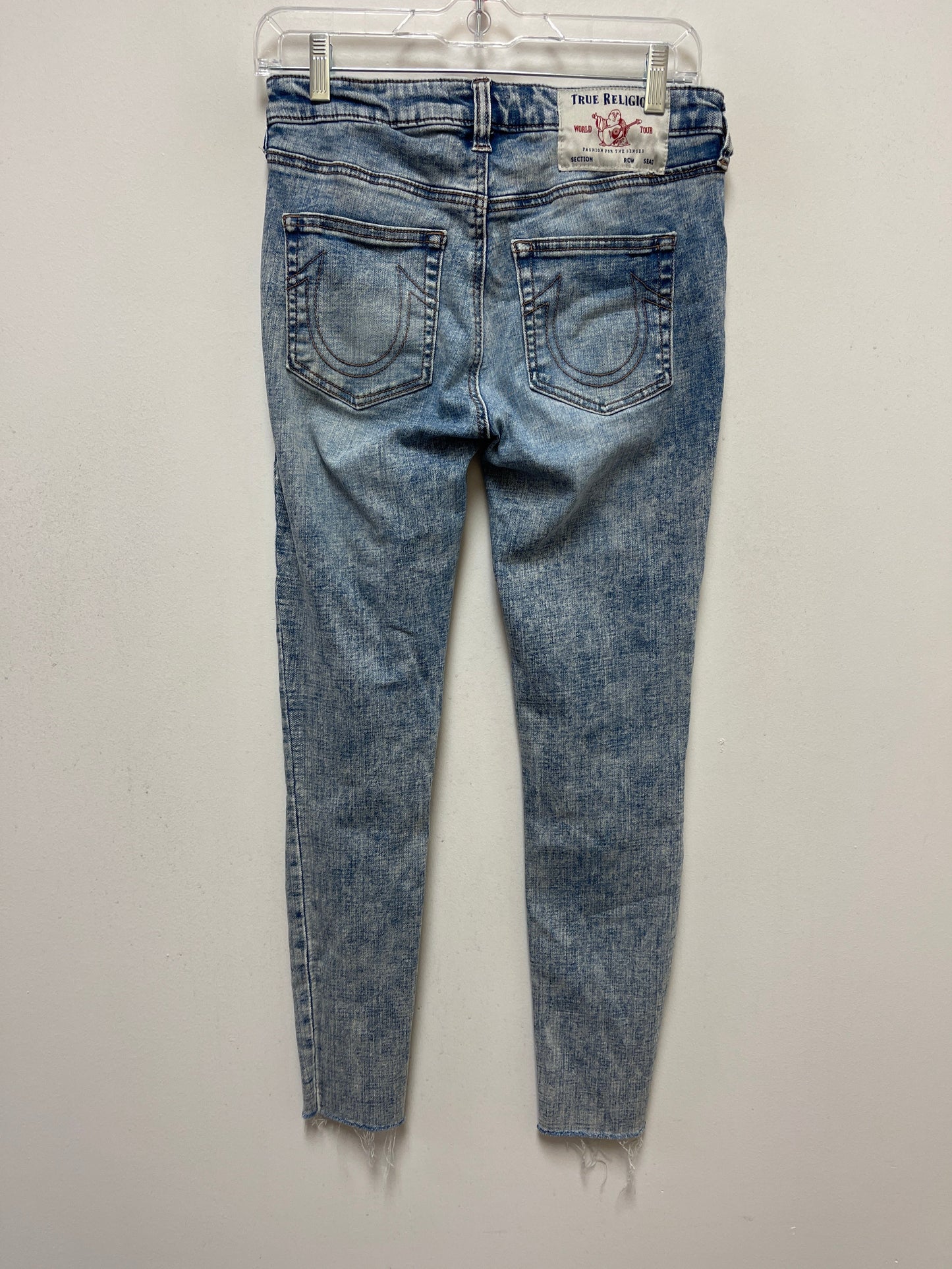 Blue Denim Jeans Designer True Religion, Size 6