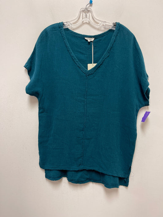 Teal Top Short Sleeve La Miel, Size M