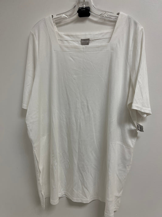 White Tunic 3/4 Sleeve Chicos, Size Xl