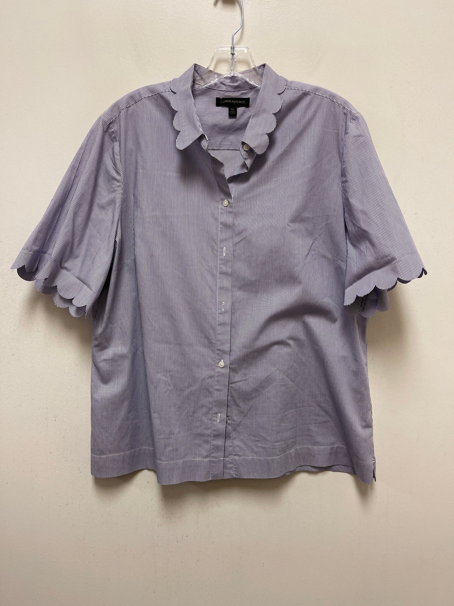 Purple Top Short Sleeve Banana Republic, Size Xl