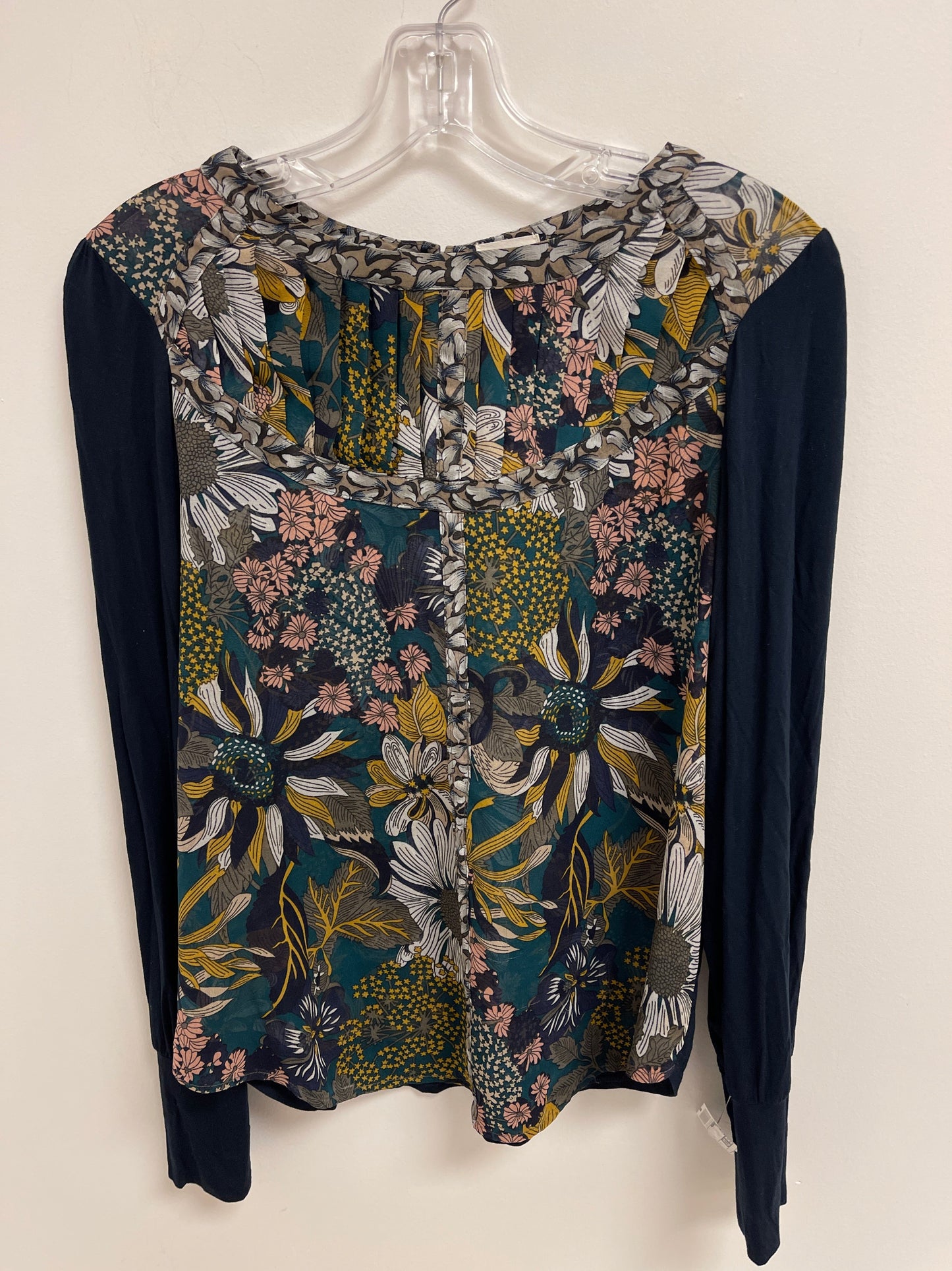 Navy Top Long Sleeve Tiny, Size S