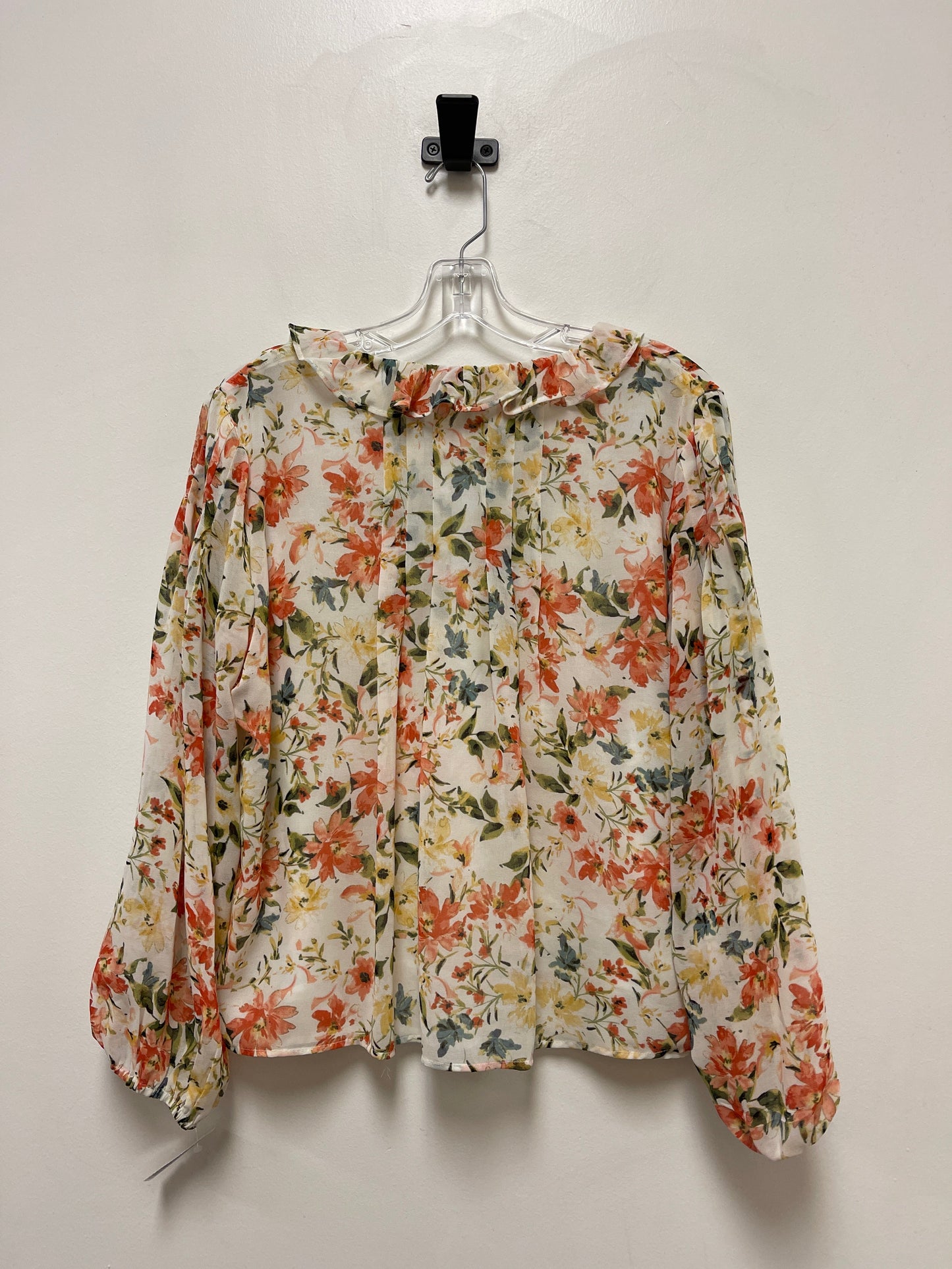 Cream Top Long Sleeve 1.state, Size S
