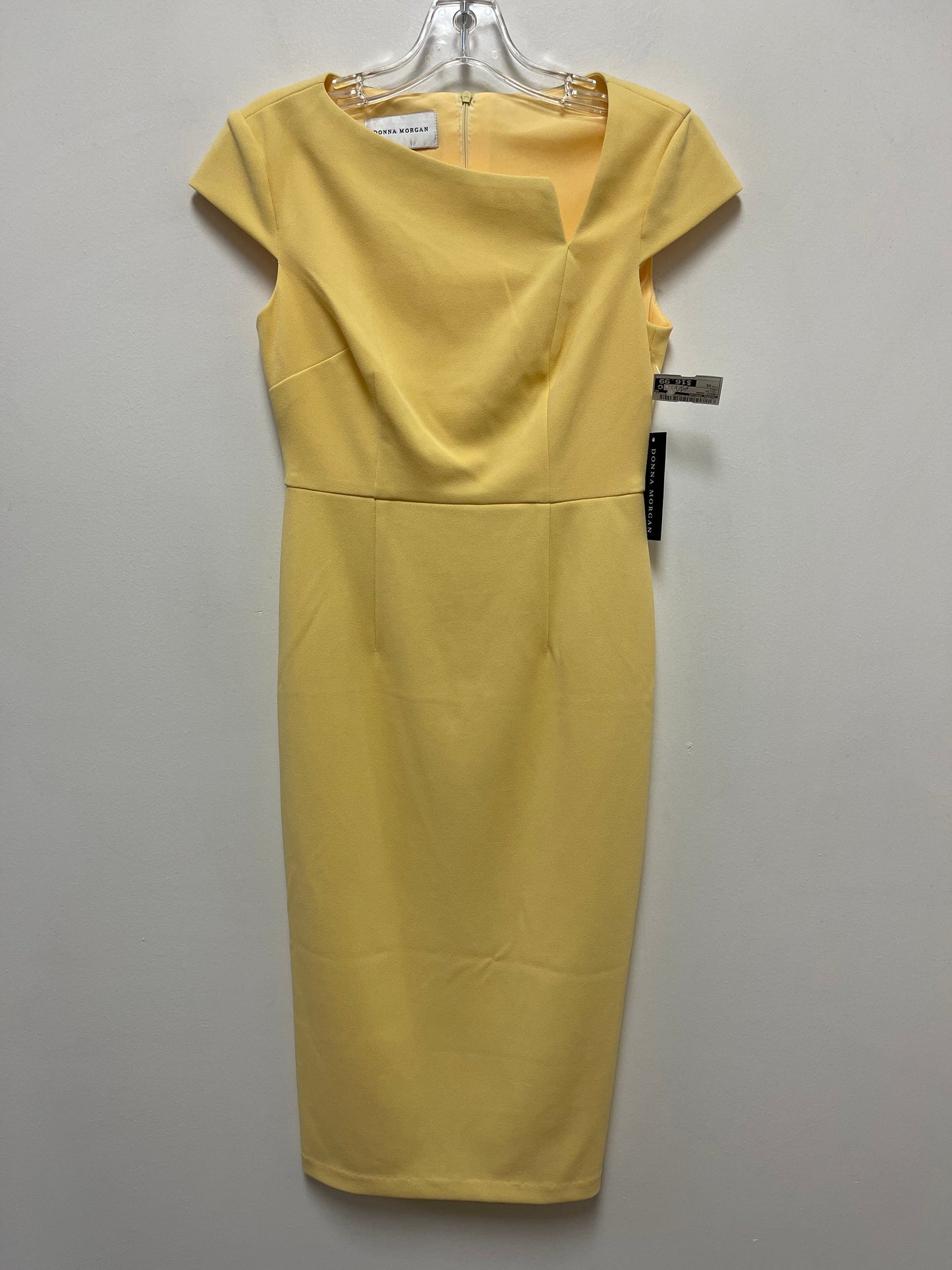 Yellow Dress Work Donna Morgan, Size Xs