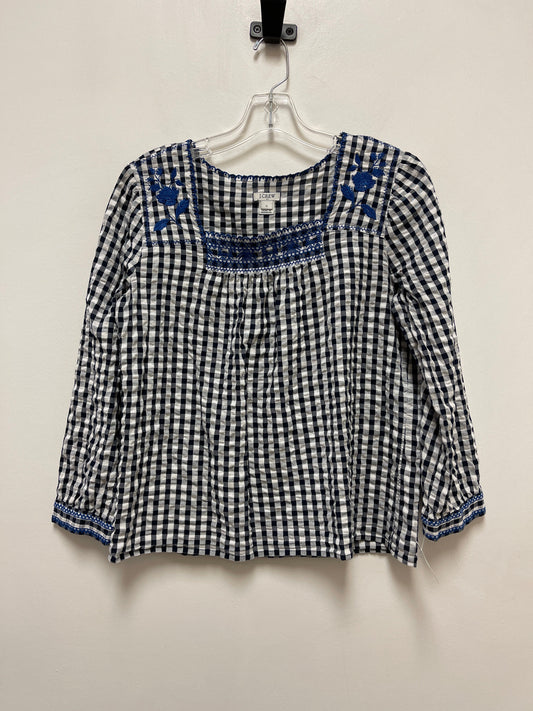 Navy Top Long Sleeve J. Crew, Size S