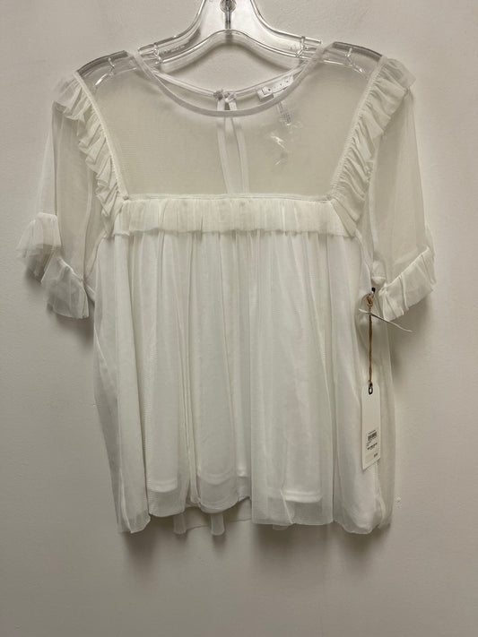 White Top Short Sleeve Leith, Size L