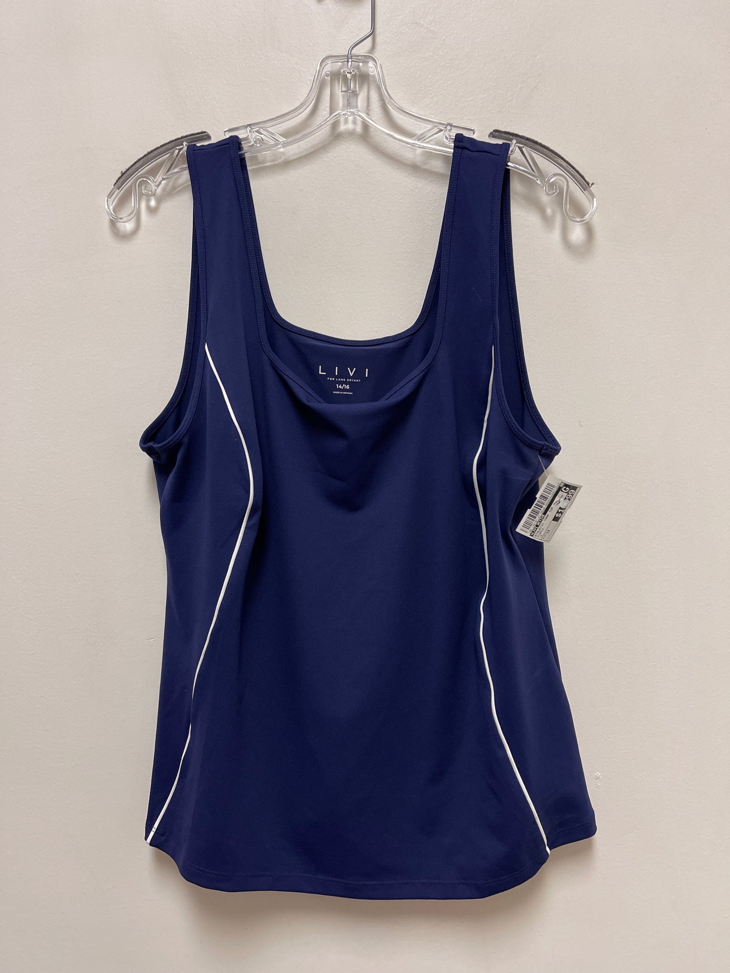 Purple Athletic Tank Top Livi Active, Size 1x