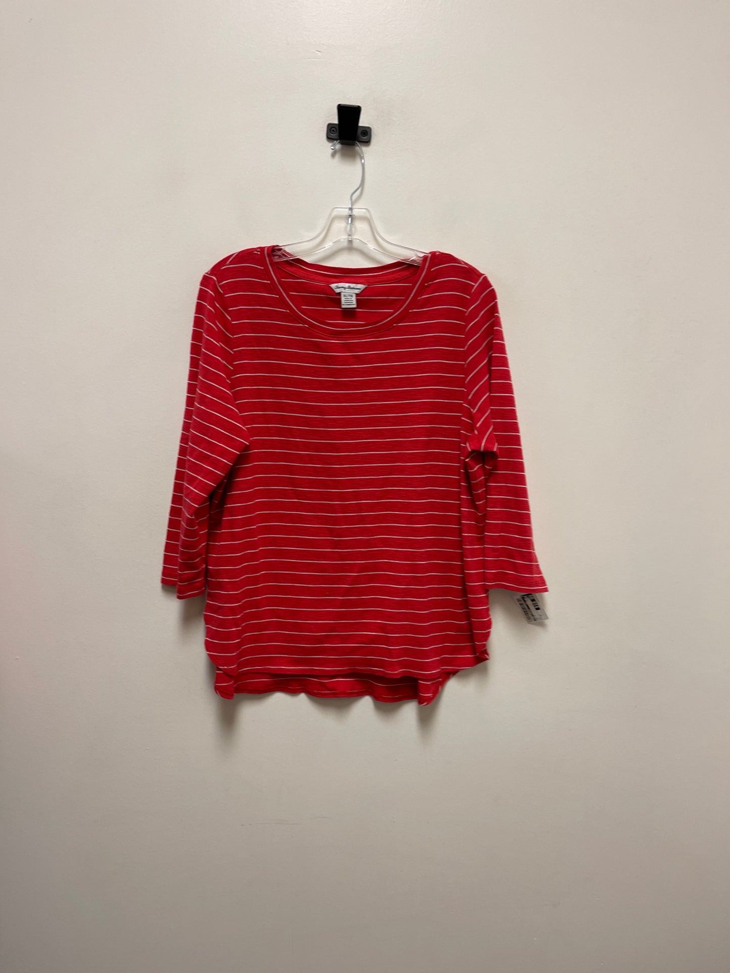 Top Long Sleeve By Tommy Bahama In Red, Size: Xl