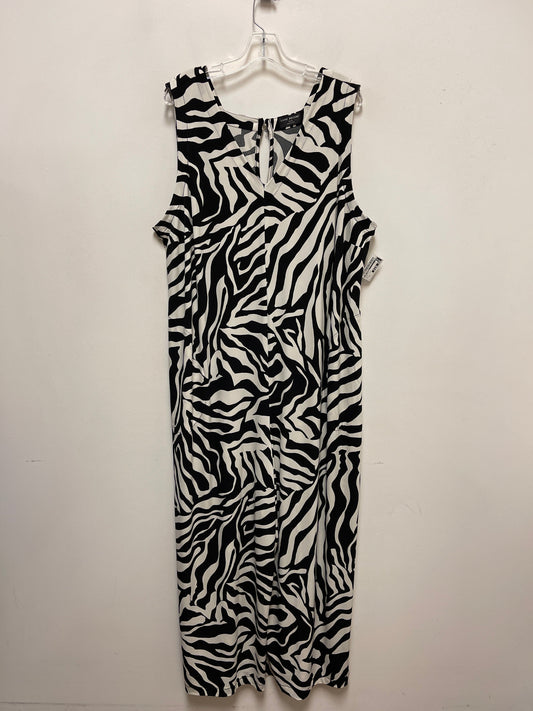 Jumpsuit By Lane Bryant In Black & Cream, Size: 3x