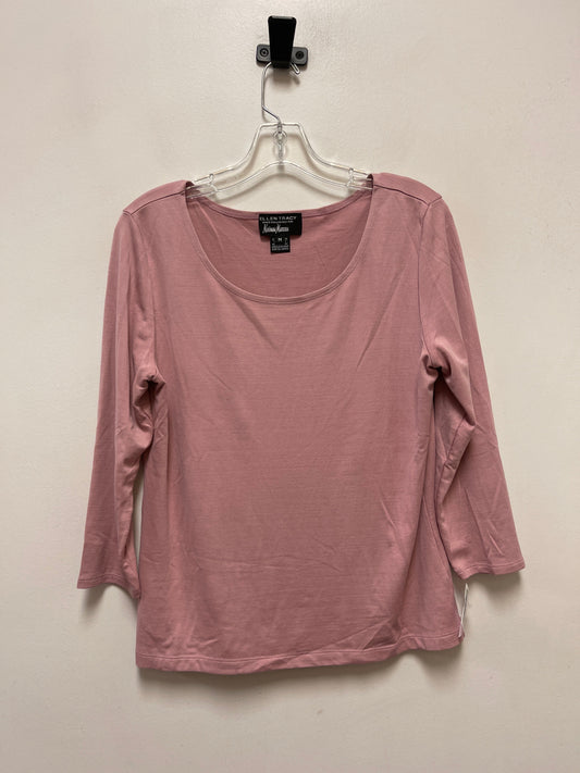 Top Long Sleeve By Ellen Tracy In Pink, Size: M