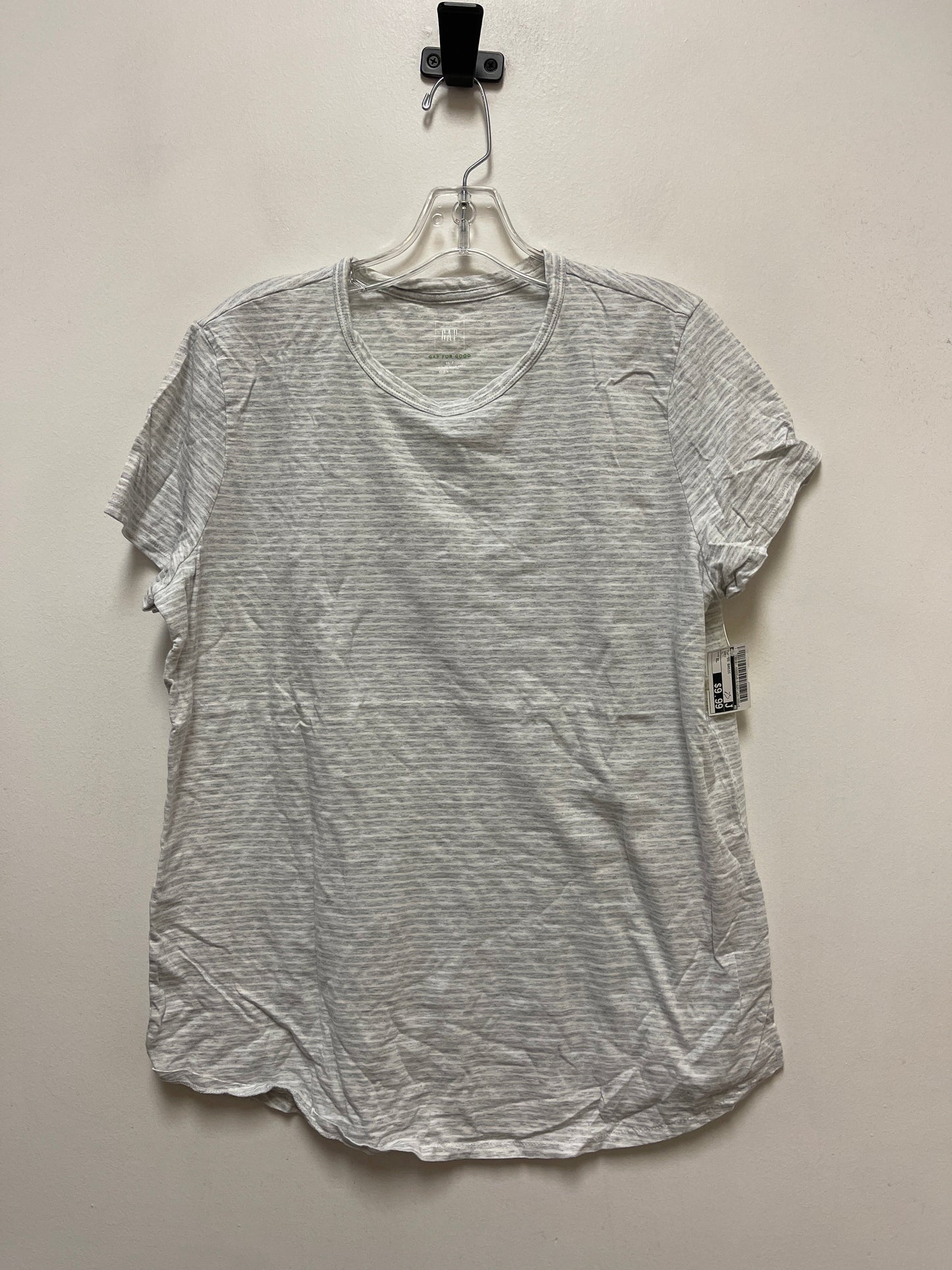 Top Short Sleeve Basic By Gap In Grey, Size: Xl