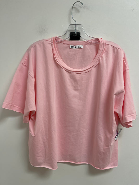 Athletic Top Short Sleeve By Clothes Mentor In Pink, Size: Xl