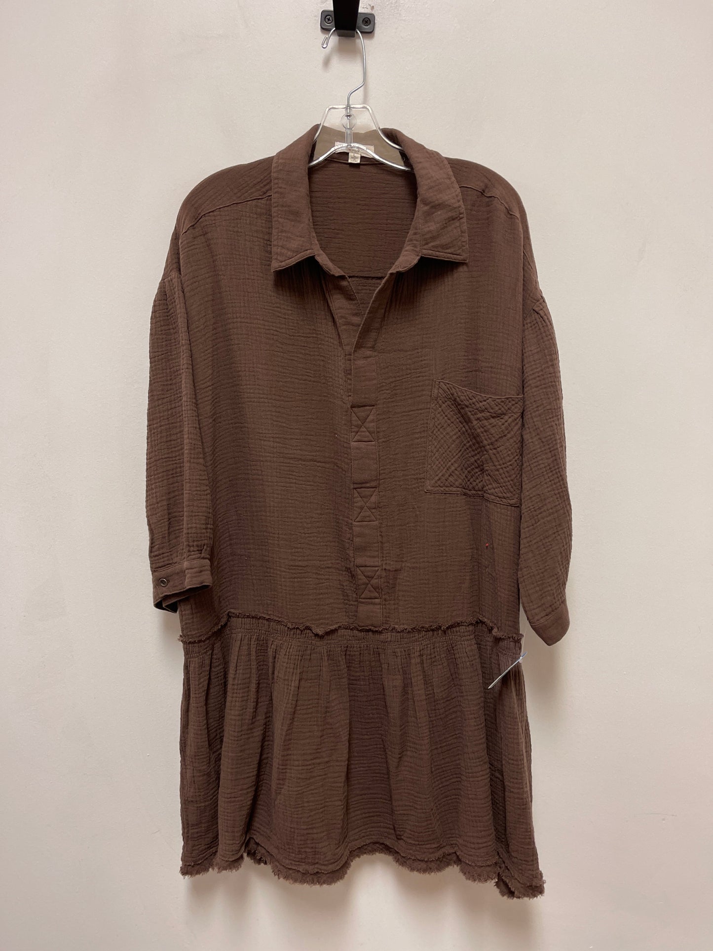 Dress Casual Short By Easel In Brown, Size: L