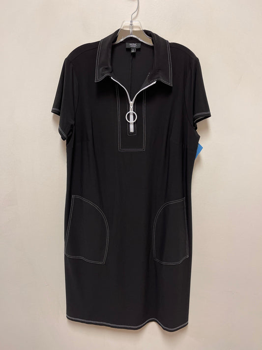 Dress Casual Short By Msk In Black, Size: 1x