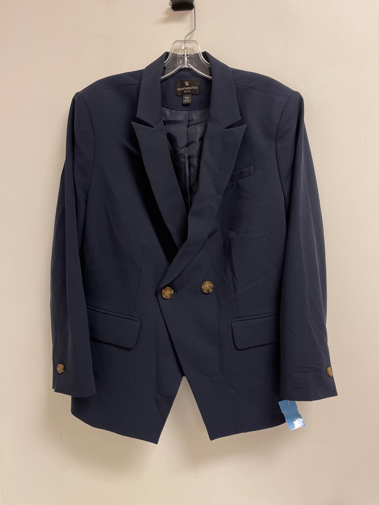 Blazer By Worthington In Navy, Size: Xlp