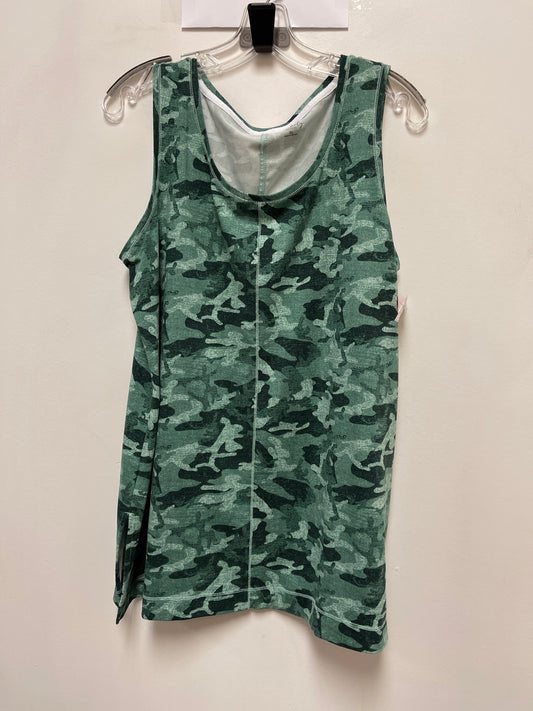 Top Sleeveless By Wonderly In Green, Size: Xl