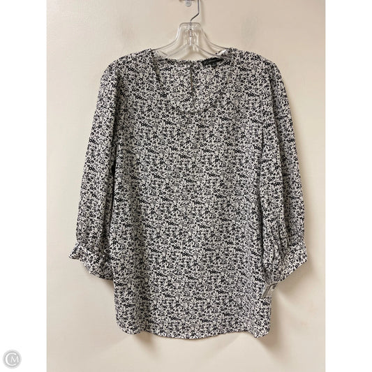 Top Long Sleeve By Adrianna Papell In Cream, Size: M