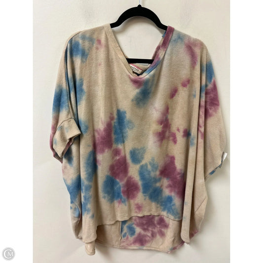 Top Short Sleeve By Andree By Unit In Multi-colored, Size: L