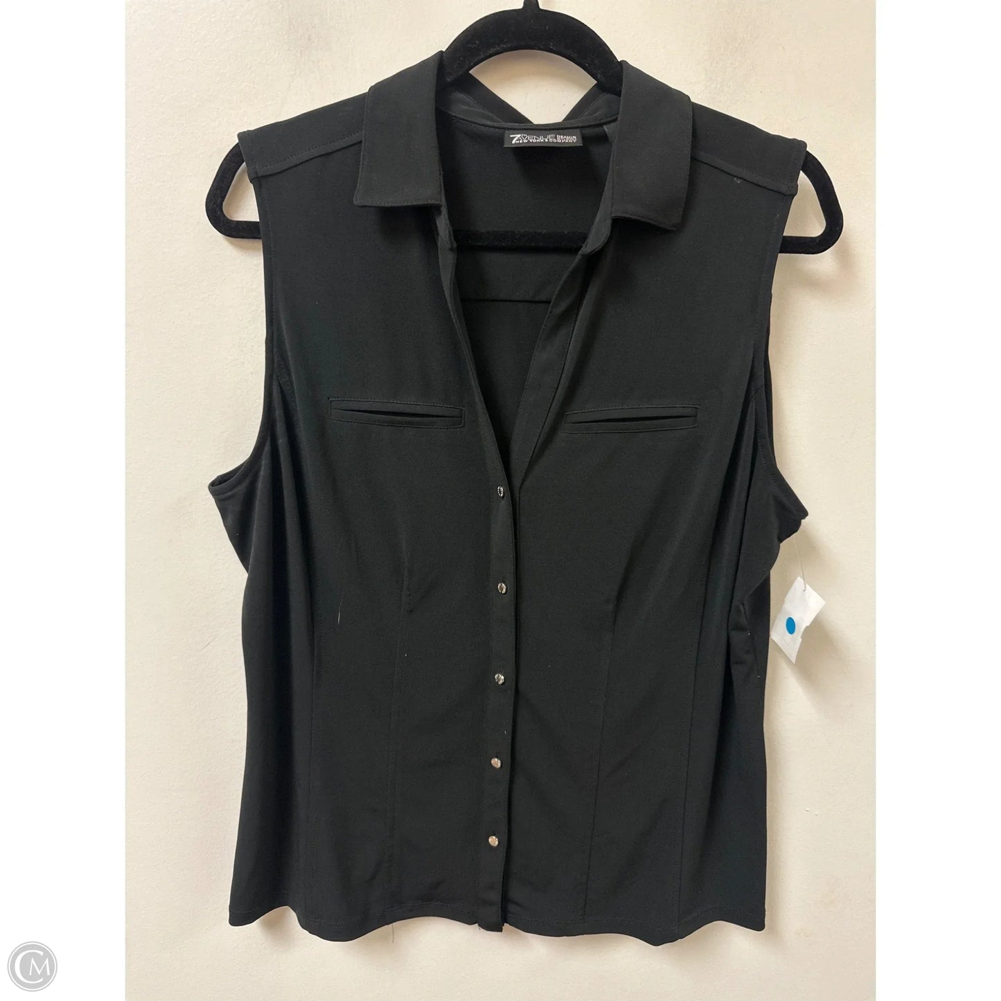 Top Sleeveless By New York And Co In Black, Size: L
