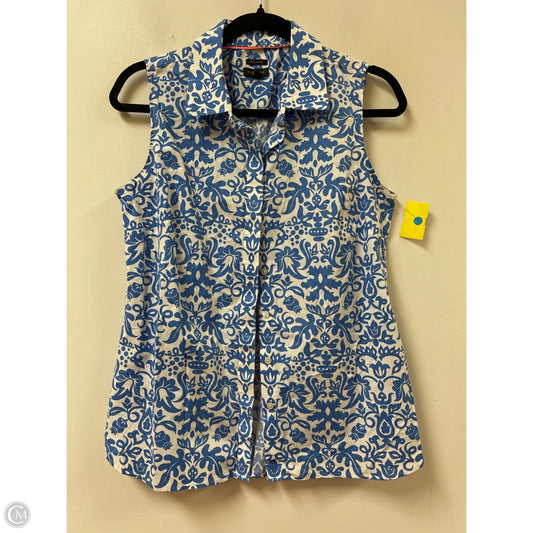 Top Sleeveless By Talbots In Blue, Size: S