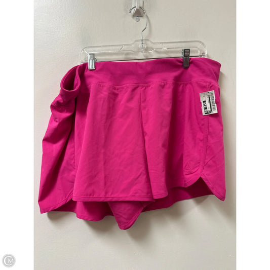 Athletic Shorts By Reebok In Pink, Size: 3x