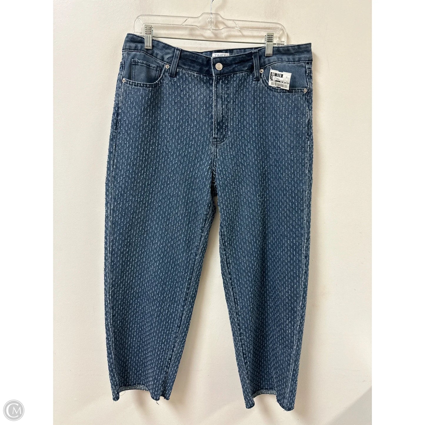 Jeans Straight By Time And Tru In Blue Denim, Size: 14