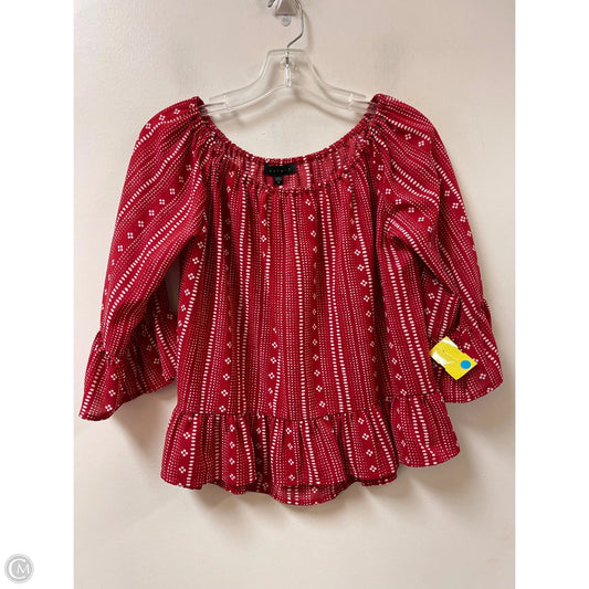 Top Long Sleeve By Sanctuary In Red, Size: S
