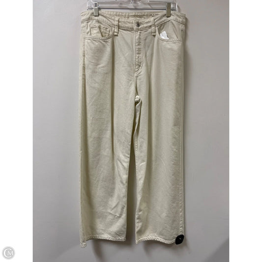 Pants Wide Leg By Rag And Bone In Cream, Size: 8