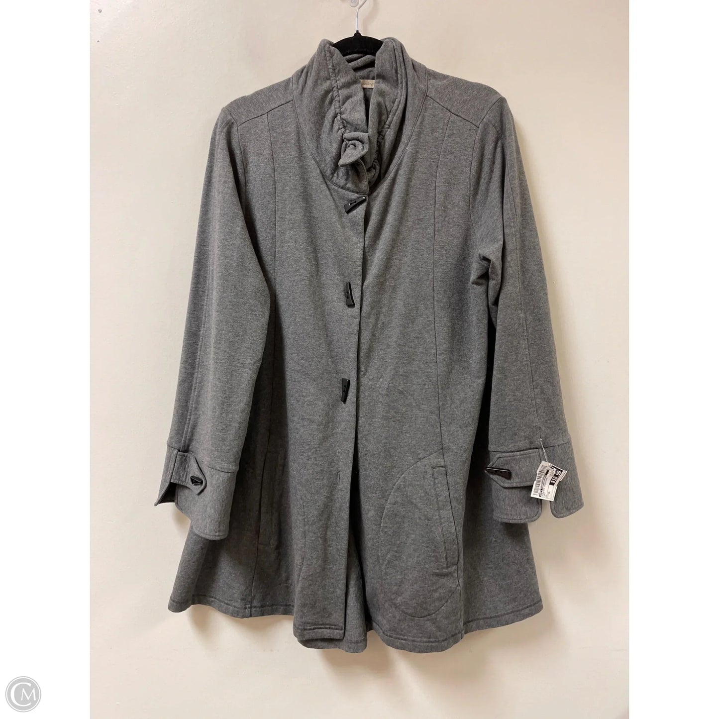 Sweater Cardigan By Soft Surroundings In Grey, Size: Xl