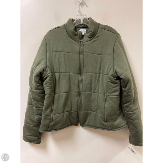 Jacket Puffer & Quilted By Time And Tru In Green, Size: Xl