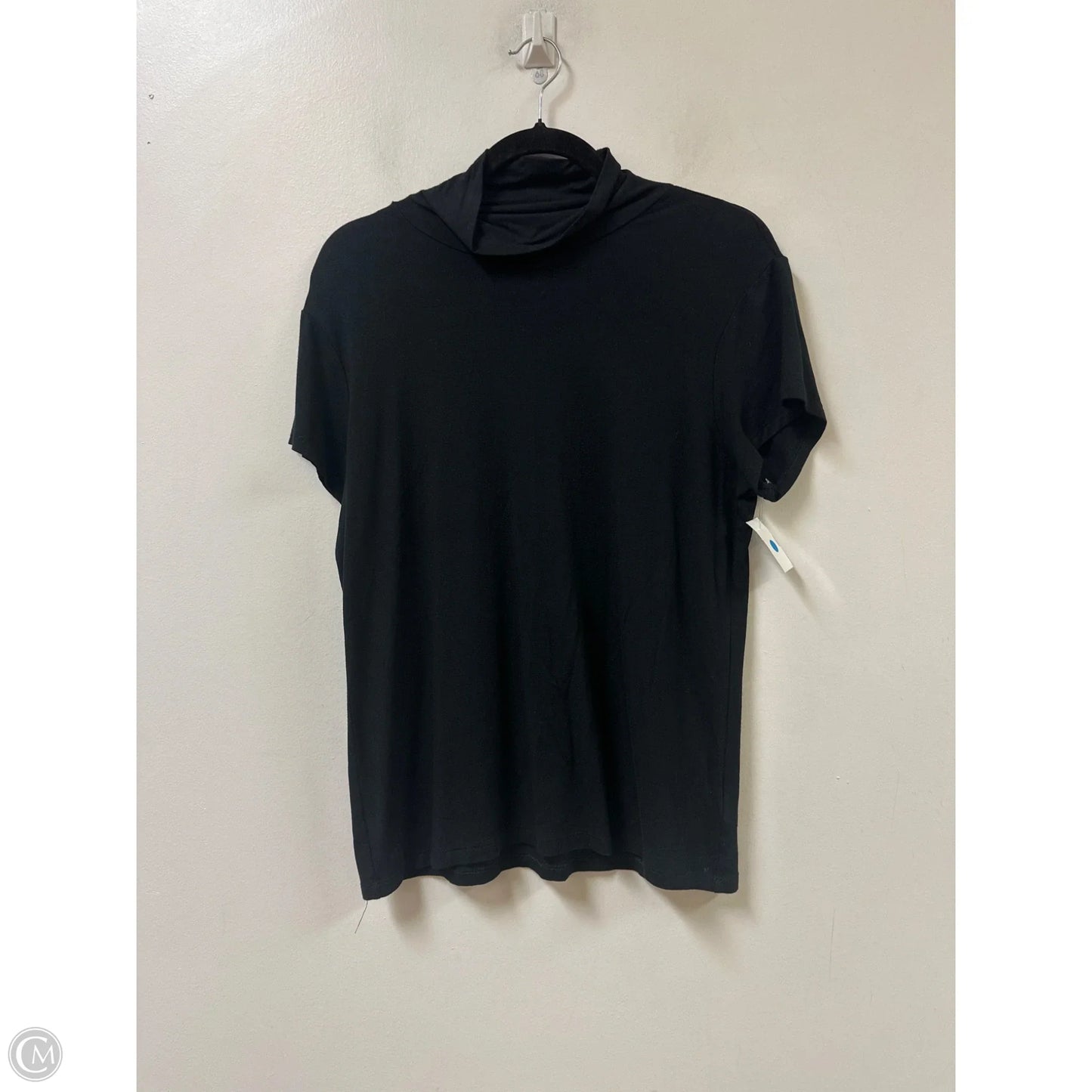 Top Short Sleeve By Lauren By Ralph Lauren In Black, Size: Xl