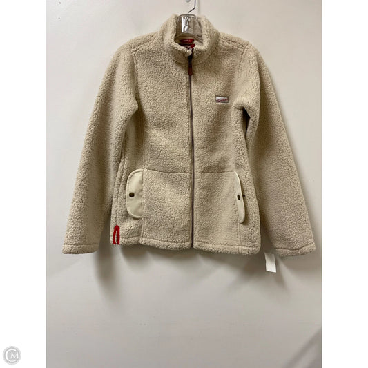 Jacket Fleece By Clothes Mentor In Cream, Size: S