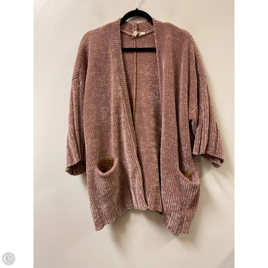 Sweater Cardigan By Moth In Pink, Size: M
