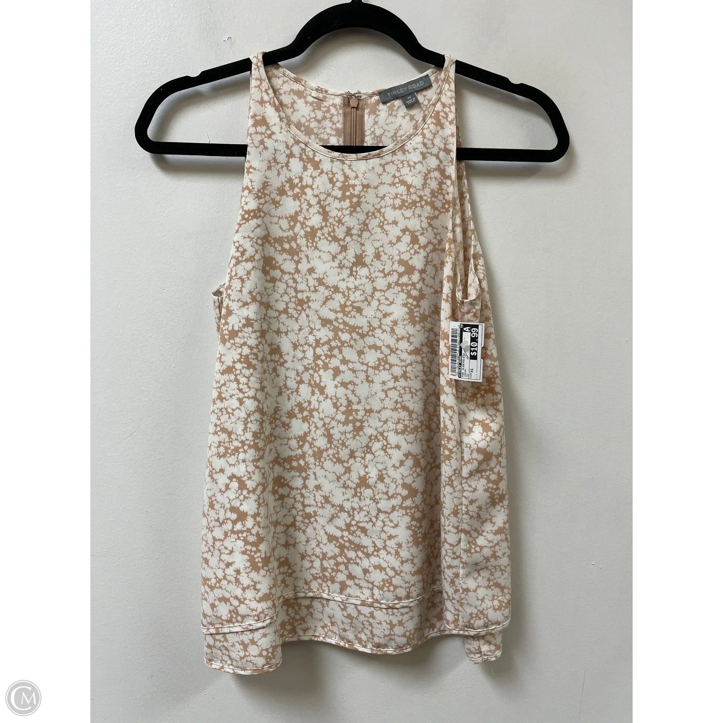 Top Sleeveless By Tinley Road In Cream, Size: Xs