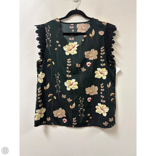 Top Sleeveless By Shein In Black, Size: Xl