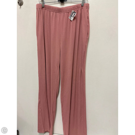 Pants Wide Leg By Ekouaer In Pink, Size: 22