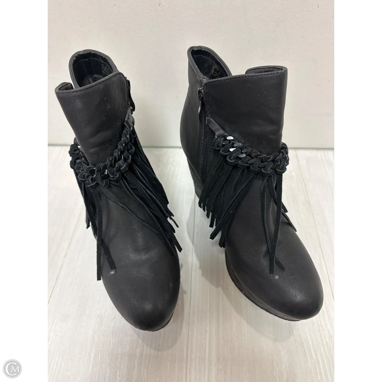 Shoes Heels Wedge By Sbicca In Black, Size: 10