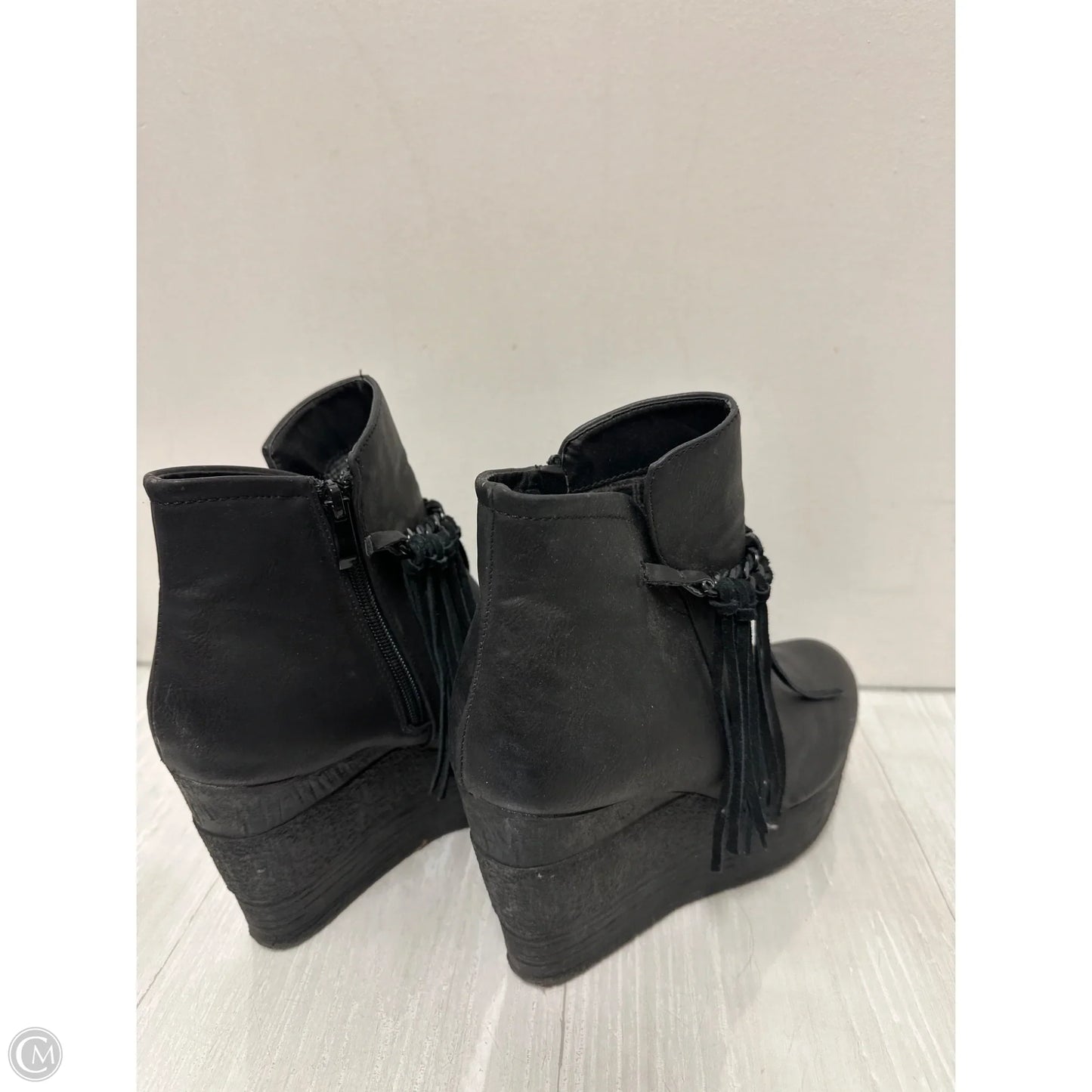 Shoes Heels Wedge By Sbicca In Black, Size: 10