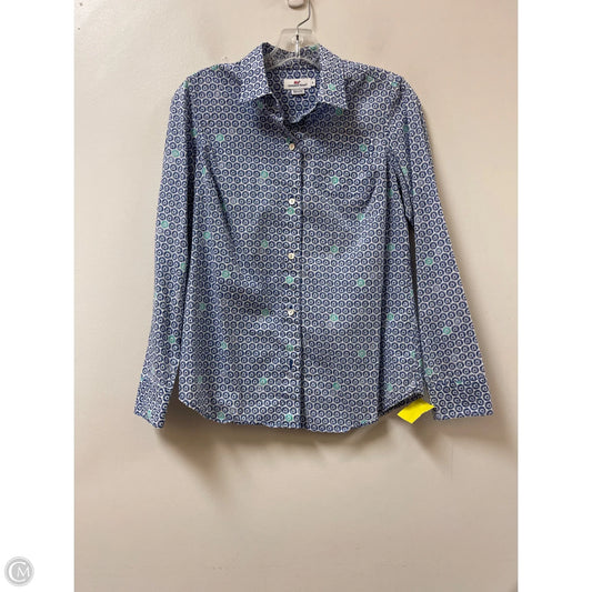 Blouse Long Sleeve By Vineyard Vines In Blue, Size: S