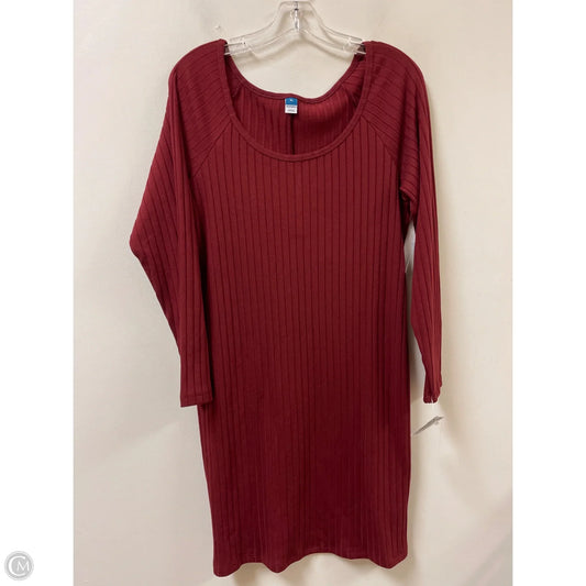 Dress Casual Short By Old Navy In Red, Size: Xl