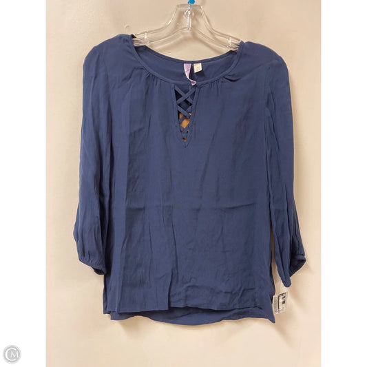 Top Long Sleeve By Alya In Navy, Size: Xs