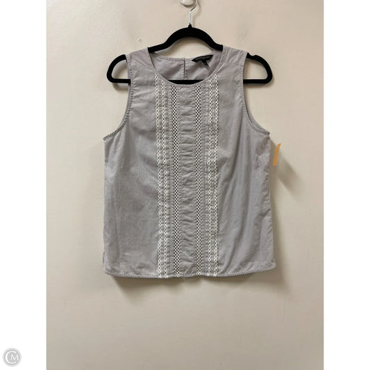 Top Sleeveless By Banana Republic In Grey, Size: S