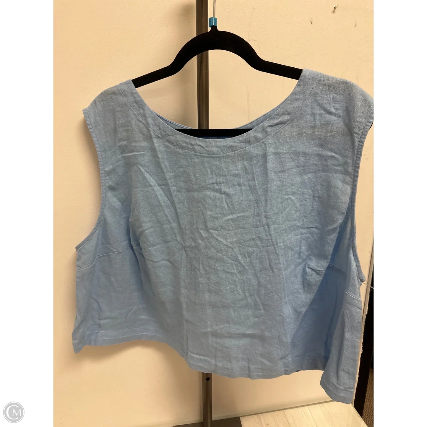 Top Sleeveless By A New Day In Blue, Size: 1x