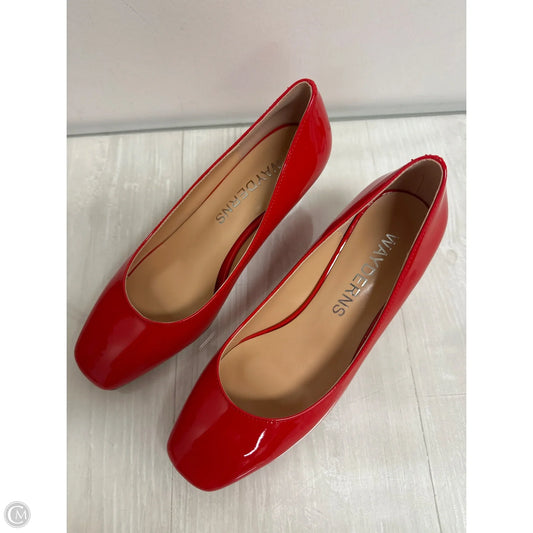 Shoes Heels Wedge By Clothes Mentor In Red, Size: 6.5