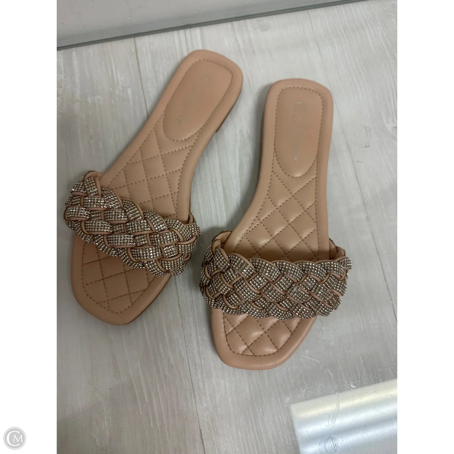 Sandals Flats By Forever In Tan, Size: 7.5