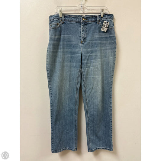 Jeans Boot Cut By Charter Club In Blue Denim, Size: 14p