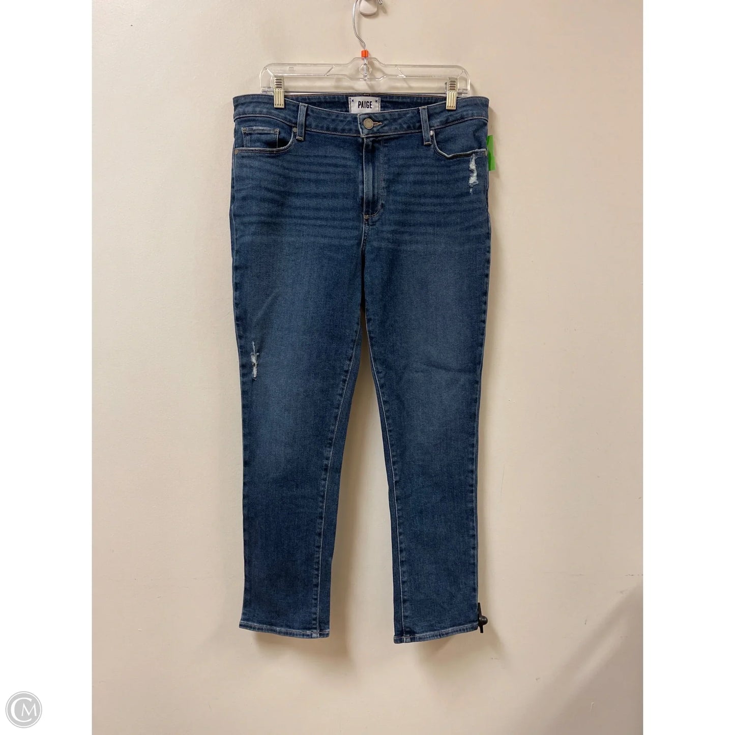 Jeans Skinny By Paige In Blue Denim, Size: 10