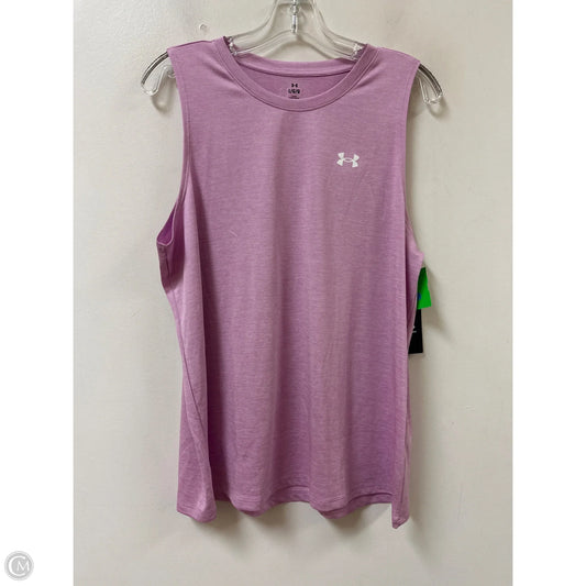 Athletic Tank Top By Under Armour In Purple, Size: L